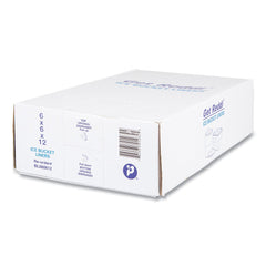 Inteplast Group 1000-Piece 3 Qt. 0.5 mil. 6 in. x 12 in. Ice Bucket Liner Bag Set - Clear
