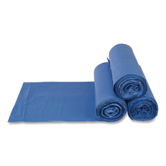 Inteplast Group 60 Gallon 18 mic 40 in. x 48 in. High-Density Commercial Can Liners - Blue (200/Carton)