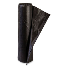 Inteplast Group EC242406K High-Density 10 gal. 6 microns Commercial Can Liners - Black (1000/Carton)