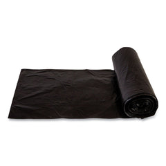 Inteplast Group EC242406K High-Density 10 gal. 6 microns Commercial Can Liners - Black (1000/Carton)