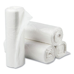 Inteplast Group EC242406N High-Density 10 gal. 6 microns Commercial Can Liners - Natural (1000/Carton)
