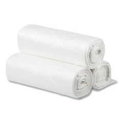 Inteplast Group EC242406N High-Density 10 gal. 6 microns Commercial Can Liners - Natural (1000/Carton)