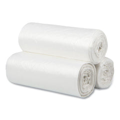 Inteplast Group EC2424N 50/Roll 20 Rolls/Carton 24 x 24 10gal 5mic High-Density Can Liner - Clear