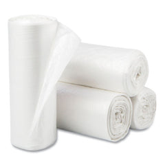 Inteplast Group EC2424N 50/Roll 20 Rolls/Carton 24 x 24 10gal 5mic High-Density Can Liner - Clear