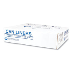 Inteplast Group S243306K High-Density 16-gal. 6 Microns 24 in. x 33 in. Commercial Can Liners - Black (1000/Carton)