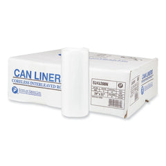 Inteplast Group S243308N High-Density 16-gal. 8 Microns 24 in. x 33 in. Commercial Can Liners - Natural (1000/Carton)