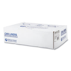 Inteplast Group S303710N 30 in. x 37 in. 10 mic 30 Gallon High-Density Commercial Can Liners - Clear (500/Carton)