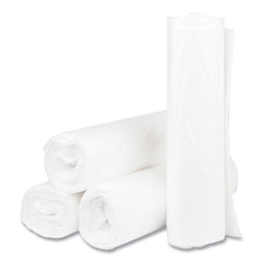 Inteplast Group S334011N 33 in. x 40 in. 11 mic 33 Gallon High-Density Commercial Can Liners - Clear (500/Carton)