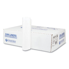 Inteplast Group S334011N 33 in. x 40 in. 11 mic 33 Gallon High-Density Commercial Can Liners - Clear (500/Carton)