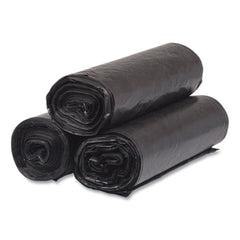 Inteplast Group S334016K 33 in. x 40 in. 16 mic 33 Gallon High-Density Commercial Can Liners - Black (250/Carton)