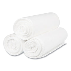 Inteplast Group S386022N 60 gal. 22 microns 38 in. x 60 in. High-Density Interleaved Commercial Can Liners - Clear (25 Bags/Roll, 6 Rolls/Carton)