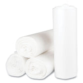 Inteplast Group 45 gal. 12 microns 40 in. x 48 in. High-Density Interleaved Commercial Can Liners - Clear (25 Bags/Roll, 10 Rolls/Carton)