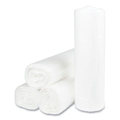 Inteplast Group 45 gal. 14 microns 40 in. x 48 in. High-Density Interleaved Commercial Can Liners - Clear (25 Bags/Roll, 10 Rolls/Carton)