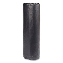 Inteplast Group 45 gal. 16 microns 40 in. x 48 in. High-Density Interleaved Commercial Can Liners - Black (25 Bags/Roll, 10 Rolls/Carton)