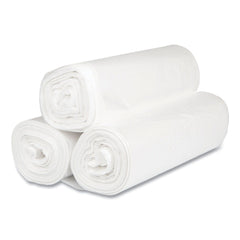 Inteplast Group S404816N 45 gal. 16 microns 40 in. x 48 in. High-Density Interleaved Commercial Can Liners - Clear (25 Bags/Roll, 10 Rolls/Carton)