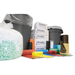 Inteplast Group S434812N 60 gal. 12 microns 43 in. x 48 in. High-Density Interleaved Commercial Can Liners - Clear (200/Carton)