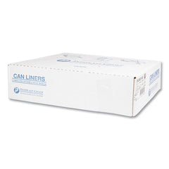 Inteplast Group S434814N 60 gal. 14 microns 43 in. x 48 in. High-Density Commercial Can Liners - Natural (200/Carton)