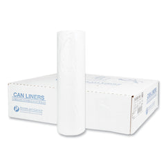 Inteplast Group S434814N 60 gal. 14 microns 43 in. x 48 in. High-Density Commercial Can Liners - Natural (200/Carton)