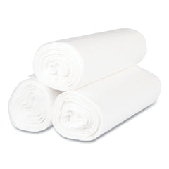 Inteplast Group S434817N 60 gal. 17 microns 43 in. x 48 in. High-Density Interleaved Commercial Can Liners - Clear (25 Bags/Roll, 8 Rolls/Carton)