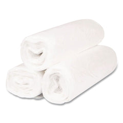 Inteplast Group 45 gal. 0.8 mil 40 in. x 46 in. Low-Density Commercial Can Liners - White (25 Bags/Roll, 4 Rolls/Carton)