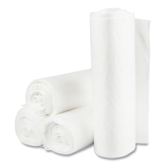 Inteplast Group VALH3860N16 High-Density 60 Gallon 14 microns 38 in. x 58 in. Commercial Can Liners - Clear (200/Carton)