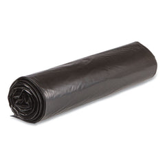 Inteplast Group VALH4048K22 High-Density 45 Gallon 40 in. x 46 in. Commercial Can Liners - Black (150/Carton)