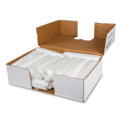 Inteplast Group WSL2424LTN 10 Gallon 0.35 mil 24 in. x 24 in. Coreless Perforated Roll Low-Density Commercial Can Liners - Clear (50 Bags/Roll, 20 Rolls/Carton)