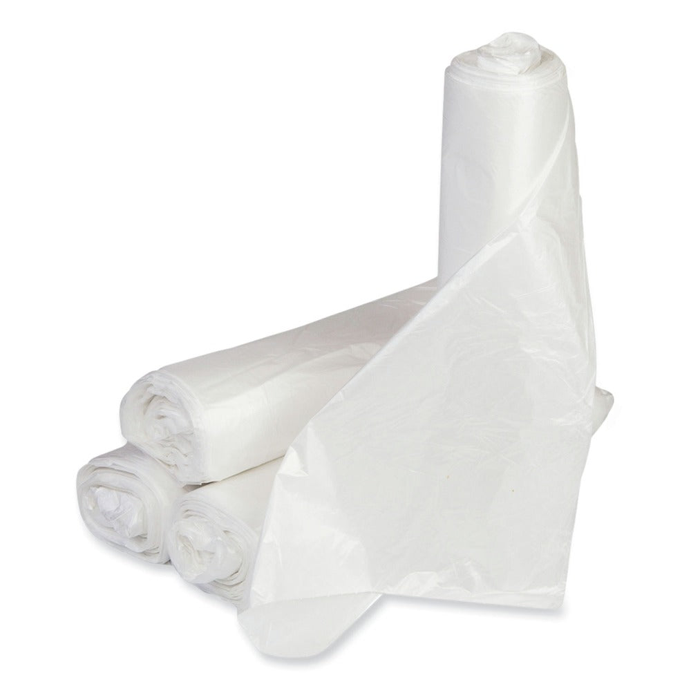 Inteplast Group Low-Density 16 Gallon 24 in. x 32 in. Commercial Can Liners - White (500/Carton)