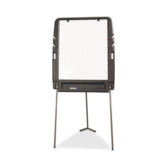 Iceberg 35 in. x 30 in. Ingenuity Portable Flipchart Easel with Dry Erase Surface - White Surface/Charcoal Gray Frame