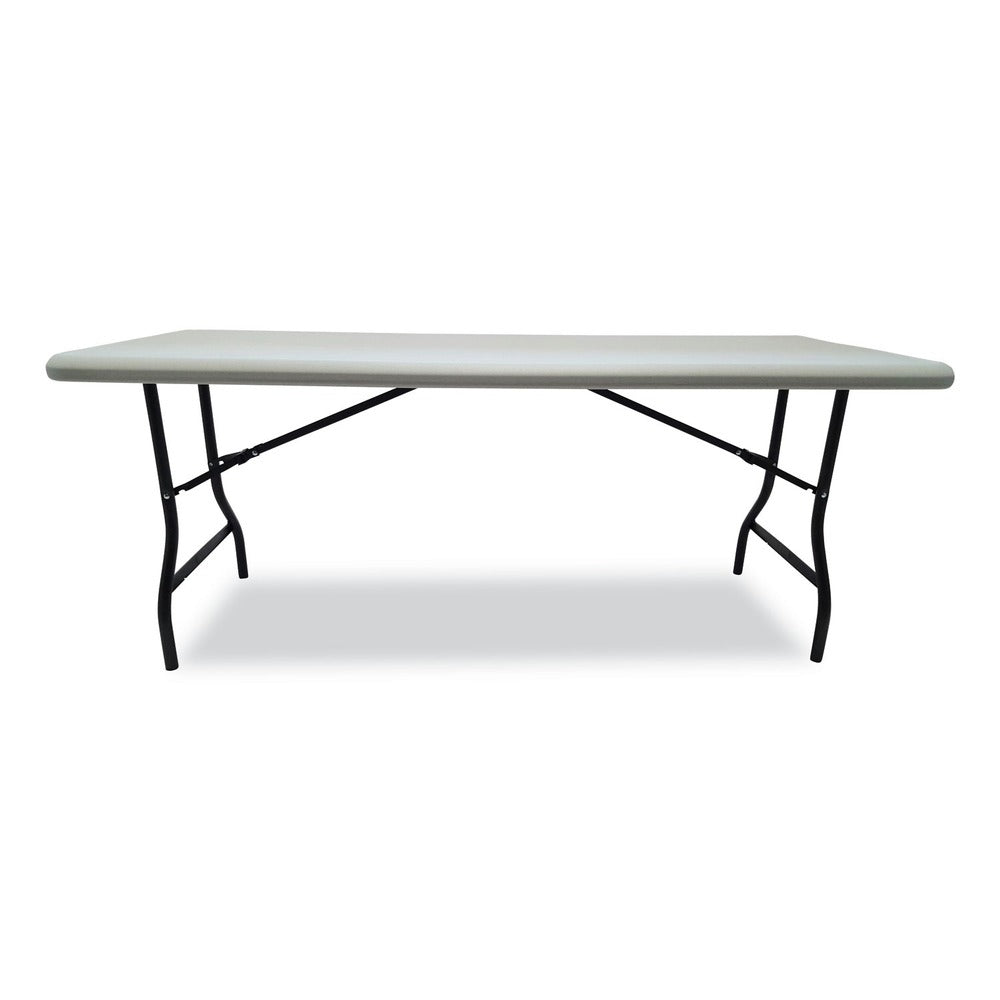 Iceberg 72 in. x 30 in. x 29 in. IndestrucTable Industrial Rectangular Folding Table - Platinum
