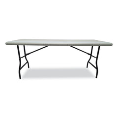 Iceberg 72 in. x 30 in. x 29 in. IndestrucTable Industrial Rectangular Folding Table - Platinum