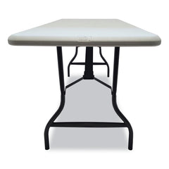 Iceberg 72 in. x 30 in. x 29 in. IndestrucTable Industrial Rectangular Folding Table - Platinum