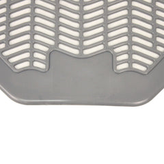 Impact 17.5 in. x 20.38 in. Disposable Urinal Floor Mat - Shield-Shaped/Orchard Zing Scent/Gray (6/Carton)