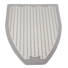 Impact 17.5 in. x 20.38 in. Disposable Urinal Floor Mat - Shield-Shaped/Orchard Zing Scent/Gray (6/Carton)
