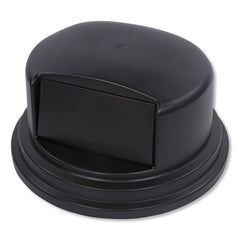 Impact 27 in. Diameter Domed Gator Lids Domed Lid for 44 Gallon - Black