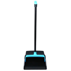 Impact 12.32 in. Wide 31.84 in. Aluminum Handle Plastic LobbyMaster Dust Pan - Blue/Black (6/Carton)