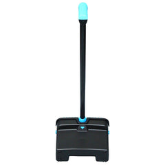Impact 12.32 in. Wide 31.84 in. Aluminum Handle Plastic LobbyMaster Dust Pan - Blue/Black (6/Carton)
