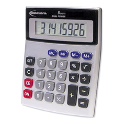 Innovera Dual Power 8-Digit LCD Desktop Calculator