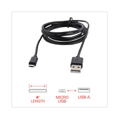 Innovera 6 ft. USB to Micro USB Cable - Black