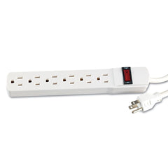 Innovera 6-Outlet 1.94 in. x 10.19 in. x 1.19 in. Power Strip with 15 ft. Cord - Ivory