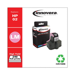 Innovera 240 Page-Yield Remanufactured Light Ink, Replacement for 02 (C8775WN) - Magenta