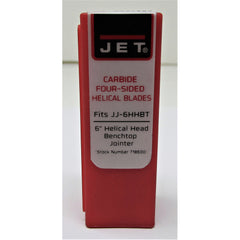JET 10-Piece 4-Side Carbide Helical Head Replacement Blades for Jet JJ-6HHBT