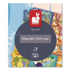 Janod Ages 7 to 12 United States Map Cardboard Puzzle