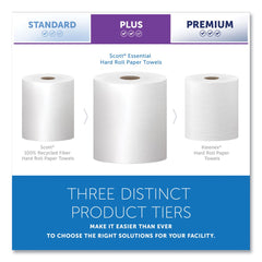 Scott 01005 8 in. x 1000 ft. 1.5 in. Core 1-Ply Essential High Capacity Hard Roll Towels - White (6 Rolls/Carton)