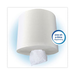 Scott 01032 8 in. x 12 in. 1-Ply Essential Roll Center-Pull Towels - White (6 Rolls/Carton)