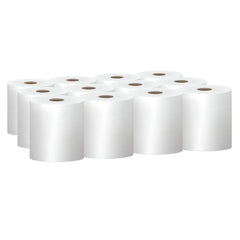 Scott 01052 8 in. x 800 ft. 1.5 in. Core 1-Ply Essential 100% Recycled Fiber Hard Roll Towel - White (12 Rolls/Carton)
