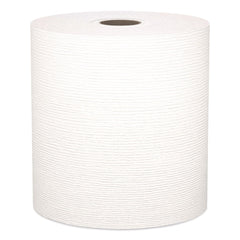 Kleenex 01080 8 in. x 425 ft. 1.5 in. Core 1-Ply Hard Roll Paper Towels - White (12 Rolls/Carton)
