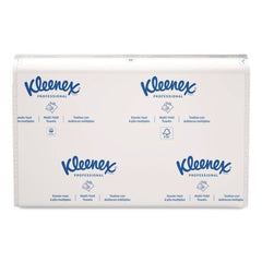 Kleenex 01500 10.13 in. x 13.15 in. 1-Ply C-Fold Paper Towels - White (2400/Carton)