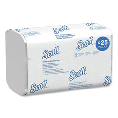 Scott 7.8 in. x 12.4 in. 1-Ply Pro Scottfold Towels - White (25 Packs/Carton)
