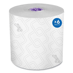 Scott 02001 8 in. x 950 ft. 1-Ply Essential High Capacity Hard Roll Towel - White (6 Rolls/Carton)